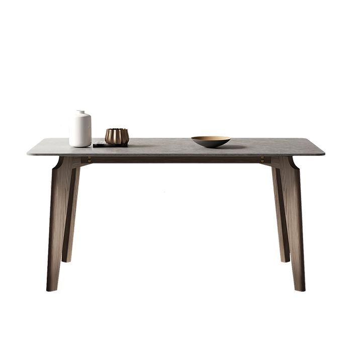 Modern Rectangle Counter Dining Table Brown Wood Finish Legs Dining Table Clearhalo 'Dining Tables & Seating' 'Dining Tables' 'dining_table' 'furn' 'furn_dining_table' 'Furniture' 'furniture_dining_table' 'Kitchen & Dining Furniture' 1200x1200_a6798af4-5690-43b4-be57-ec2830cb921a