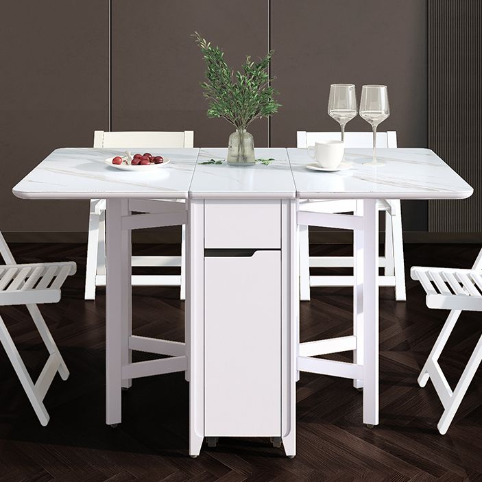 Rectangle Stone Dining Site Table Simplicity Style Drop Leaf Table for Home Clearhalo ' dining_table' 'Dining Tables & Seating' 'Dining Tables' 'furn' 'furn_dining_table' 'Furniture' 'furniture_dining_table' 'Kitchen & Dining Furniture' 'kitchen&dining_furn' 'kitchen' 'kitchen_dining_table' 1200x1200_a679950c-04ec-4059-bb42-19c0cbee6cd1