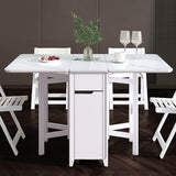 Rectangle Stone Dining Site Table Simplicity Style Drop Leaf Table for Home Clearhalo ' dining_table' 'Dining Tables & Seating' 'Dining Tables' 'furn' 'furn_dining_table' 'Furniture' 'furniture_dining_table' 'Kitchen & Dining Furniture' 'kitchen&dining_furn' 'kitchen' 'kitchen_dining_table' 1200x1200_a679950c-04ec-4059-bb42-19c0cbee6cd1