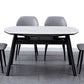 Modern Style Sintered Stone Dining Table Round Table with 4 Legs for Home Clearhalo ' dining_table' 'Dining Tables & Seating' 'Dining Tables' 'furn' 'furn_dining_table' 'Furniture' 'furniture_dining_table' 'Kitchen & Dining Furniture' 'kitchen&dining_furn' 'kitchen' 'kitchen_dining_table' 1200x1200_a67cba59-8e03-466e-88fa-25da8023754a