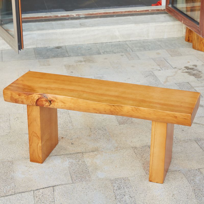 11.7-inch W Solid Wood Entryway Bench Modern Rectangle Seating Bench Clearhalo 'Benches' 'Chairs & Seating' 'furn' 'furn_benches' 'Furniture' 'Living Room Furniture' 1200x1200_a67d8d14-e3a9-4079-bf7b-5856c33b3bb9
