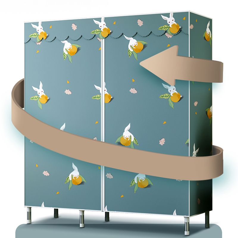 Hedendaagse stijl Garderobe Metal 1-deurs Garderobe Closet voor thuis