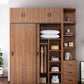 Modern Sliding Doors Wardrobe Wood Frame Freestanding Wardrobe Armoire