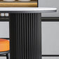 Stone Double Pedestal Counter Wine Table Modern Indoor Bar/Dinette Table Clearhalo 'Bar Furniture' 'Bar Tables' 'bar_tables' 'furn' 'furn_bar_tables' 'Furniture' 'furniture_bar_tables' 'Kitchen & Dining Furniture' 1200x1200_a68172d3-f6c7-42c0-a7d2-f5285e273a3c