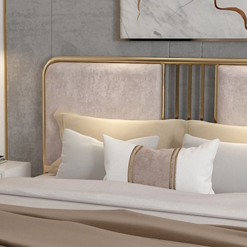 Cadre de lit contemporain de 84,65 pouces de large avec tête de lit rembourrée