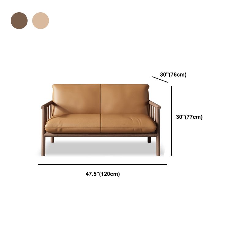 モダンフェイクレザーモダンソファスクエアアーム29 "wタイトバックソファ