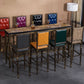 Distressed Bronze 29.5" H Barstool Industrial Indoor Tall Stool with Square Seat Clearhalo 'Bar Furniture' 'Bar Stools' 'bar_stools' 'furn' 'furn_bar_stools' 'furniture_bar_stools' 'Kitchen & Dining Furniture' 'kitchen&dining_furn' 'kitchen' 'kitchen_furn' Furniture' 1200x1200_a6837cd1-8c0a-401e-b827-2ca5a081113f