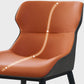 Silla lateral de ala de la sala de conferencias modernas silla de comedor de cuero