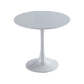 Modern Artificial Wooden Dining Table Round Table with Metal Pedestal Base Clearhalo ' dining_table' 'Dining Tables & Seating' 'Dining Tables' 'furn' 'furn_dining_table' 'Furniture' 'furniture_dining_table' 'Kitchen & Dining Furniture' 'kitchen&dining_furn' 'kitchen' 'kitchen_dining_table' 1200x1200_a68458c3-c091-4869-8fc7-8a156a62ea2b