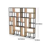 Libreria di scaffali geometrici libreria in metallo contemporaneo per ufficio