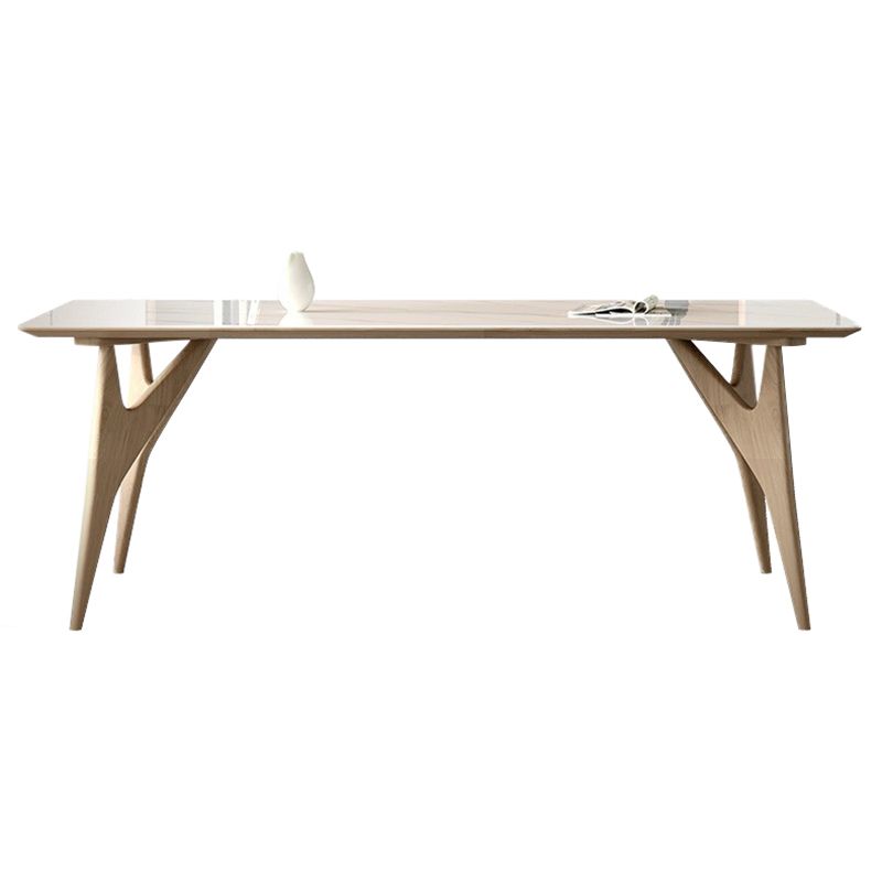 コンテンポラリースタイル1/2/5/7ピースダイニングチェアセット長方形の石造りの家具