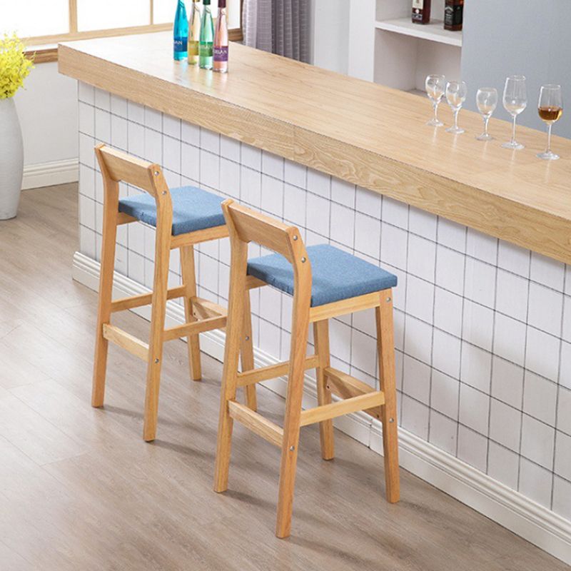 Modern Style Square Bar-stool Wooden Counter Bar Stool for Home Clearhalo 'Bar Furniture' 'Bar Stools' 'bar_stools' 'furn' 'furn_bar_stools' 'Furniture' 'furniture_bar_stools' 'Kitchen & Dining Furniture' 1200x1200_a68757f5-a784-478b-881a-218323257a18