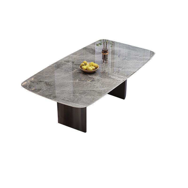 Simplicity Style Dinette Table Rectangle Stone Dining Room Table for Kitchen Clearhalo 'Dining Tables & Seating' 'Dining Tables' 'dining_table' 'furn' 'furn_dining_table' 'Furniture' 'Kitchen & Dining Furniture' 1200x1200_a68768fd-ebbf-41bc-bf90-3ebe5e717bb7