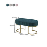 15.6-inch Width Modern Seating Bench Cushioned Metal Solid Color Bench Clearhalo 'Benches' 'Chairs & Seating' 'furn' 'furn_benches' 'Furniture' 'Living Room Furniture' 1200x1200_a6887202-f52b-40e2-aa60-d02a68c301c5