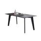 Modern Black Dinette Table with Ash Wood Base Rectangle Indoor Dining Table Clearhalo 'Dining Tables & Seating' 'Dining Tables' 'dining_table' 'furn' 'furn_dining_table' 'Furniture' 'Kitchen & Dining Furniture' 1200x1200_a688bd0a-ffb6-4c0f-baa3-a0e95e957ee7