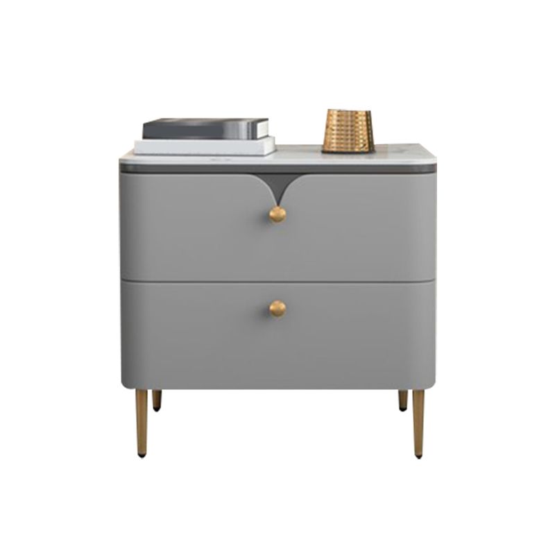 Stone Bed Nightstand Contemporary Bedside Cabinet with 2 Drawers Clearhalo 'Bedroom Furniture' 'furn' 'furn_night_stand' 'Furniture' 'night_stand' 'Nightstands' 1200x1200_a688e7da-a76e-495d-a133-1e68d847b713