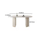 Sintered Stone Dining Table Traditional Luxury Double Pedestal Table Clearhalo 'Dining Tables & Seating' 'Dining Tables' 'dining_table' 'furn' 'furn_dining_table' 'Furniture' 'furniture_dining_table' 'Kitchen & Dining Furniture' 'kitchen' 'kitchen_dining_table' 1200x1200_a689089c-e0ad-44e1-8277-c60055f657f2