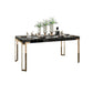 Rectangle Stone Top Dining Table Traditional Luxury Table with 4 Legs Clearhalo 'Dining Tables & Seating' 'Dining Tables' 'dining_table' 'furn' 'furn_dining_table' 'Furniture' 'furniture_dining_table' 'Kitchen & Dining Furniture' 'kitchen' 'kitchen_dining_table' 1200x1200_a6896207-f0ed-4541-b719-8b005c584708