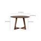 Round Brown Base Dining Table Modern Wood Table for Dining Room Clearhalo 'Dining Tables & Seating' 'Dining Tables' 'dining_table' 'furn' 'furn_dining_table' 'Furniture' 'Kitchen & Dining Furniture' 1200x1200_a689b425-fb98-47e5-b587-18200b5cb7e1