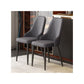 Faux Leather Dining Chair Industrial Style Parsons Side Chair