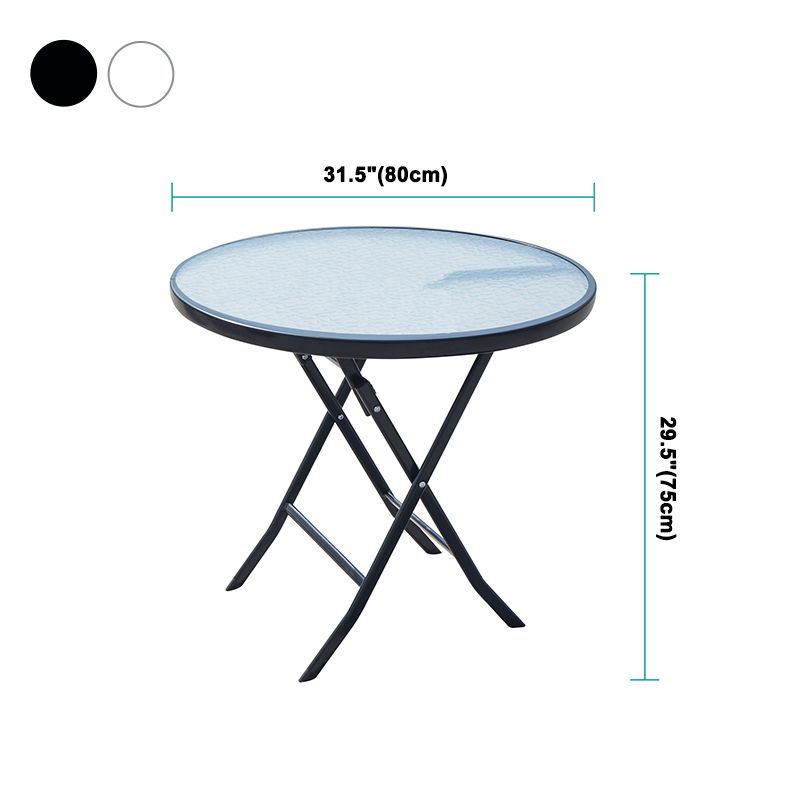 Modern Style Dining Table Glass Home Use Dining Table with Black Frame Clearhalo ' dining_table' 'Dining Tables & Seating' 'Dining Tables' 'furn' 'furn_dining_table' 'Furniture' 'furniture_dining_table' 'Kitchen & Dining Furniture' 'kitchen&dining_furn' 'kitchen' 'kitchen_dining_table' 1200x1200_a68b0a07-26f8-4383-82a0-f1007aa19c3c