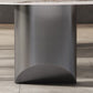Table à manger moderne en pierre, double guéridon pour salle à manger