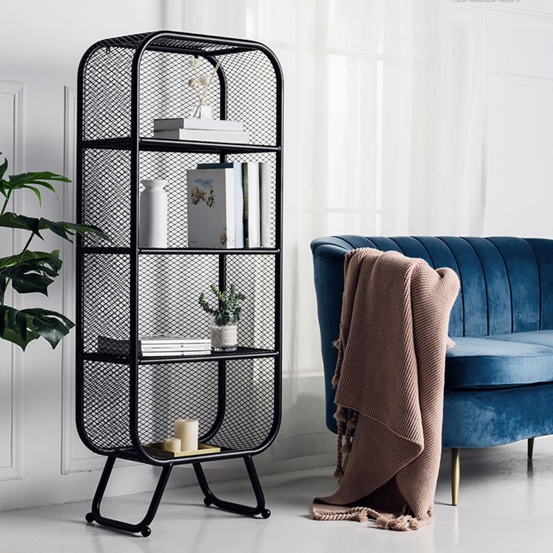 Shelves Included Bookcase Vertical Metal Bookshelf Closed Back Clearhalo 'Bookcases' 'furn' 'furn_bookcases' 'Furniture' 'Office Furniture' 1200x1200_a691a16c-9e2e-4e1f-8d07-38af8c788261