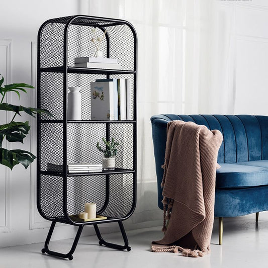 Shelves Included Bookcase Vertical Metal Bookshelf Closed Back Clearhalo 'Bookcases' 'furn' 'furn_bookcases' 'Furniture' 'Office Furniture' 1200x1200_a691a16c-9e2e-4e1f-8d07-38af8c788261