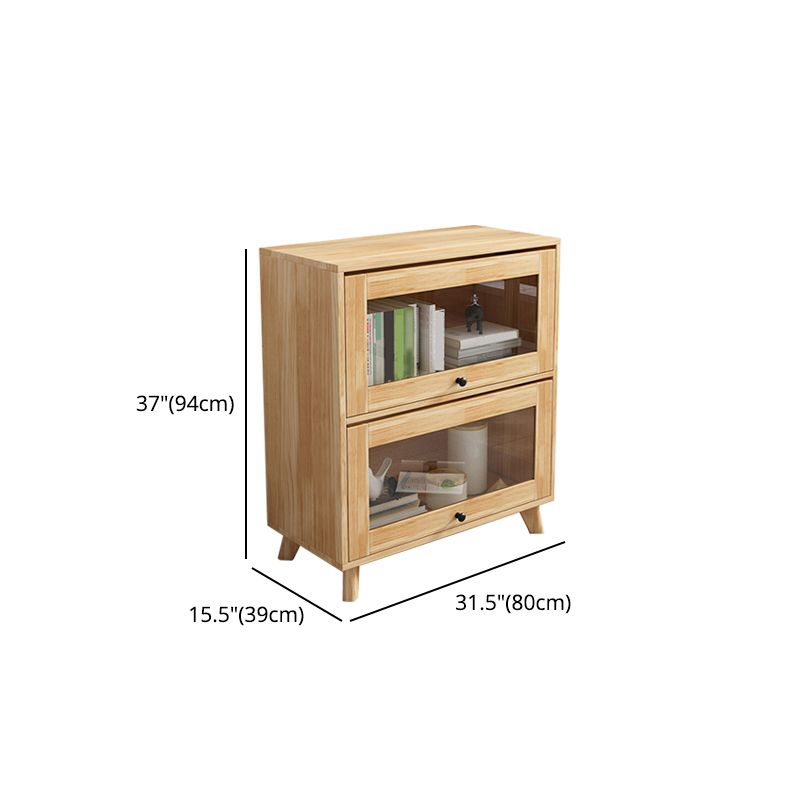 Manufactured Wood Standard Bookcase Scandinavian Bookcase with Door Clearhalo 'Bookcases' 'furn' 'furn_bookcases' 'Furniture' 'furniture_bookcases' 'Office Furniture' 1200x1200_a69482d0-6314-4a35-bf07-ba572f1a038d