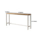 Pine Wood Bar Dining Table Modern Rectangle Bar Table with Trestle for Dining Room Clearhalo 'Bar Furniture' 'Bar Tables' 'bar_tables' 'furn' 'furn_bar_tables' 'Furniture' 'furniture_bar_tables' 'Kitchen & Dining Furniture' 1200x1200_a6963732-4018-4403-ae90-c2ba6d3574d4