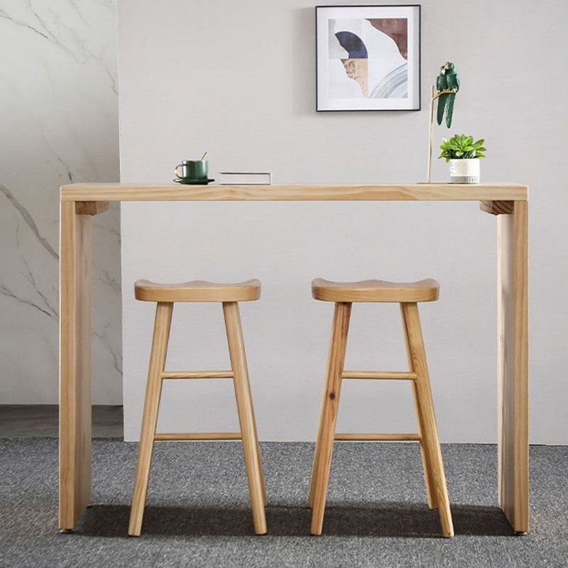 Tavolo da pranzo in legno massimo in legno massiccio tavolo da pub rettangolo in naturale