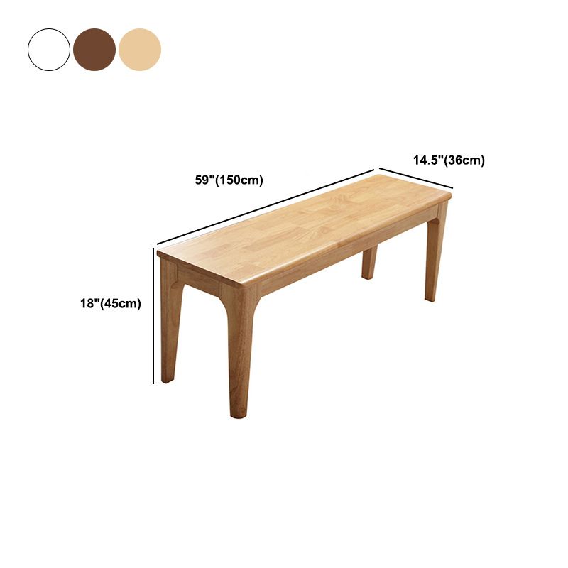 17.72" H Modern Oak Wood Seating Bench with Legs For Bedroom Clearhalo 'Benches' 'Chairs & Seating' 'furn' 'furn_benches' 'Furniture' 'Living Room Furniture' 1200x1200_a699b593-b7f5-4234-9964-24886ee277e1