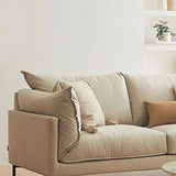 Modern Sofa with 2 Pillows Standard Pillow Top Arm Fabric Sofa