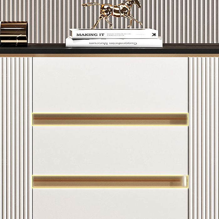 Porte e 3 cassette credenza in pietra in pietra glam sideboard per cucina