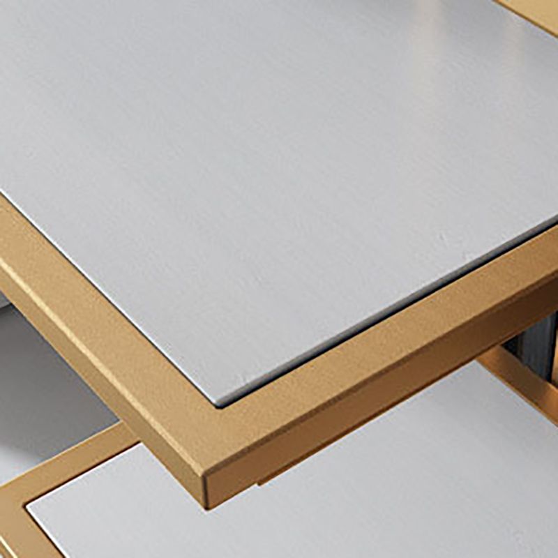 Modern Bookcase Metal Open Back Bookshelf with Shelves for Living Room