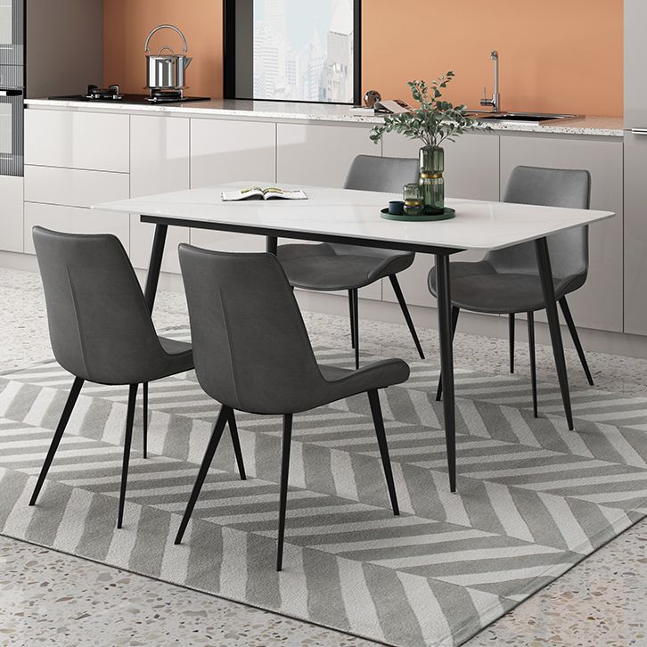 Rectangle Dining Site Table Industrial Stone 4-foot Dining Table for Indoor Clearhalo ' dining_table' 'Dining Tables & Seating' 'Dining Tables' 'furn' 'furn_dining_table' 'Furniture' 'furniture_dining_table' 'Kitchen & Dining Furniture' 'kitchen&dining_furn' 'kitchen' 'kitchen_dining_table' 1200x1200_a69edcdb-d04e-4bee-a9f5-1856b7c4081d