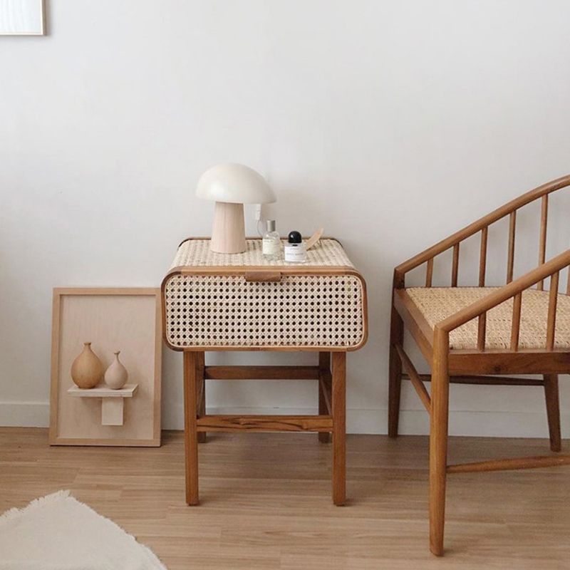 Contemporary Lower Shelf Nightstand Wooden Bedside Cabinet with Door for Bedroom Clearhalo 'Bedroom Furniture' 'furn' 'furn_night_stand' 'Furniture' 'night_stand' 'Nightstands' 1200x1200_a6a1f1d5-a06a-4411-84a8-7f1180317ac4