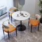 Traditionele luxe eettafel Stenen eettafel met metalen onderstel