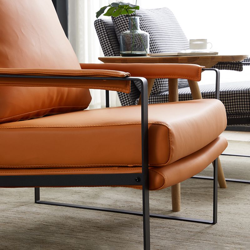 Industrial Arms Included Chair 28.34" Wide Pillow Back Square Arm Chair Clearhalo 'Accent Chairs' 'accent_chairs' 'Chairs & Seating' 'furn' 'furn_accent_chairs' 'Furniture' 'Living Room Furniture' 1200x1200_a6a27908-aa82-4119-be36-7d2cd1fab63e