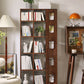 Mid Century Modern Brown Shelf BOUWCAST Open opslag voor thuiskantoor