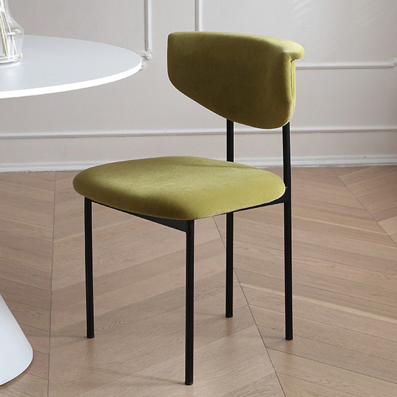 Kitchen Upholstered Armless Chair Industrial Open Back Dining Chair Clearhalo 'Dining Chairs' 'Dining Tables & Seating' 'dining_chair' 'furn' 'furn_dining_chair' 'Furniture' 'Kitchen & Dining Furniture' 1200x1200_a6a3ca76-f9af-4f73-b692-495e3510acb5