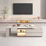 Tavolino glam tavolo da cocktail a rettangolo singolo con cassetti