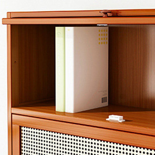 12.5 "W Bamboo boekenplank Moderne gesloten opslag boekenkast voor thuiskantoor