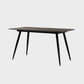 Industrial Style Dining Table Brown 4 Legs Dining Table with Black Frame Clearhalo ' dining_table' 'Dining Tables & Seating' 'Dining Tables' 'furn' 'furn_dining_table' 'Furniture' 'furniture_dining_table' 'Kitchen & Dining Furniture' 'kitchen&dining_furn' 'kitchen' 'kitchen_dining_table' 1200x1200_a6aa34d7-b744-4bac-a3b8-88eb60b5d5e8