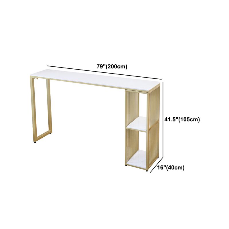 Glam Stone Bar Table Set 1/2/3 Pieces Rectangular Counter Set Clearhalo 'Bar Furniture' 'furn' 'furn_home_bar_bar_sets' 'Furniture' 'Home Bars & Bar Sets' 'home_bar_bar_sets' 'Kitchen & Dining Furniture' 1200x1200_a6ac1e5d-81bf-4bfd-b83f-24c5fb17952b