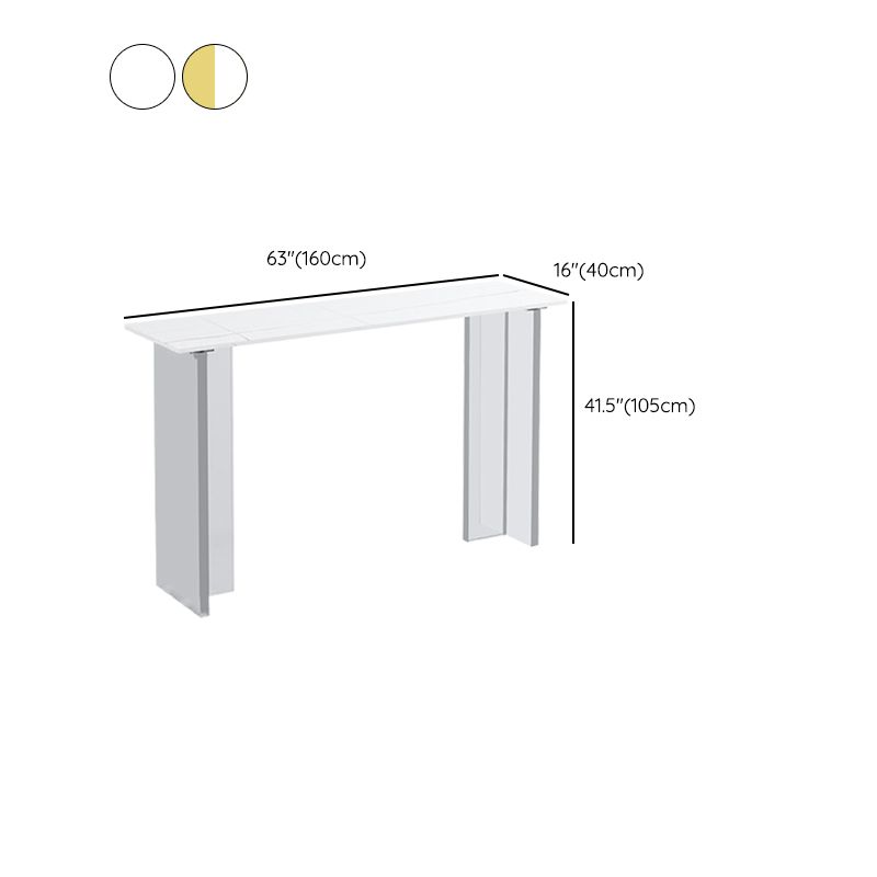 Modem & Contemporary Stone Rectangle Pub Bar Table for Living Room Clearhalo 'Bar Furniture' 'Bar Tables' 'bar_tables' 'furn' 'furn_bar_tables' 'Furniture' 'Kitchen & Dining Furniture' 1200x1200_a6ad8ef3-d87a-48e1-85e8-7b9eb170b610