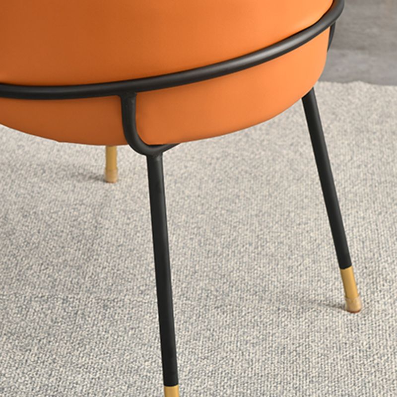 布張りのダイニングチェア北欧スタイルのアームレスソリッドバックチェアのための家