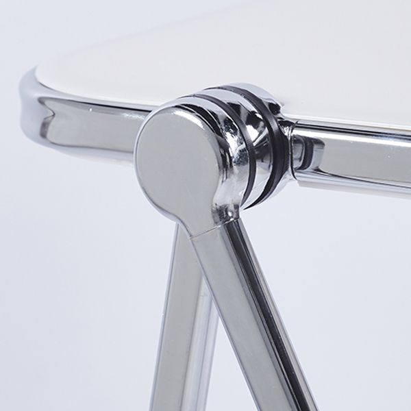 Acrylic Curved Writing Desk Folding Contemporary Desk 25.2"L x 19.7"W x 27.6"H Clearhalo 'furn' 'furn_office_desk' 'Furniture' 'Office Desks' 'Office Furniture' 'office_desk' 1200x1200_a6afb526-ed17-4488-8f09-ac7bfc6cab7a