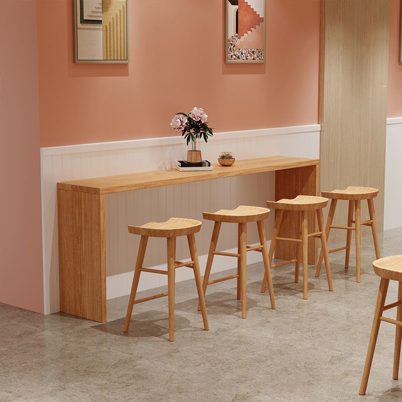 Nordic Style Dining Rectangle Table Wooden Bar Counter Table for Kitchen Clearhalo 'Bar Furniture' 'Bar Tables' 'bar_tables' 'furn' 'furn_bar_tables' 'Furniture' 'furniture_bar_tables' 'Kitchen & Dining Furniture' 1200x1200_a6b2c04d-2c34-491c-b1bb-9c4fe4e9cd29