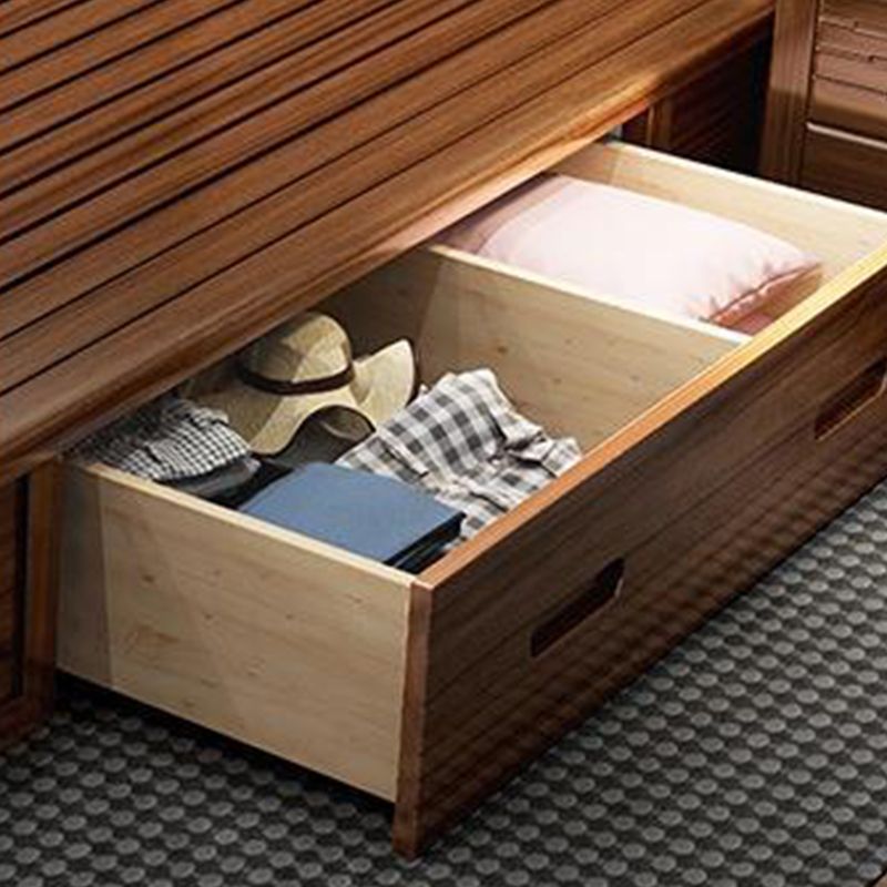 Crame de lit contemporain de 84,65 pouces de large avec tête de lit avec tête de lit